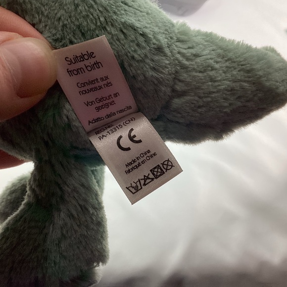 Jellycat Plush Small Bashful Dragon Light Green Sage Soft Toy 8” Stuffed Animal - Picture 8 of 13